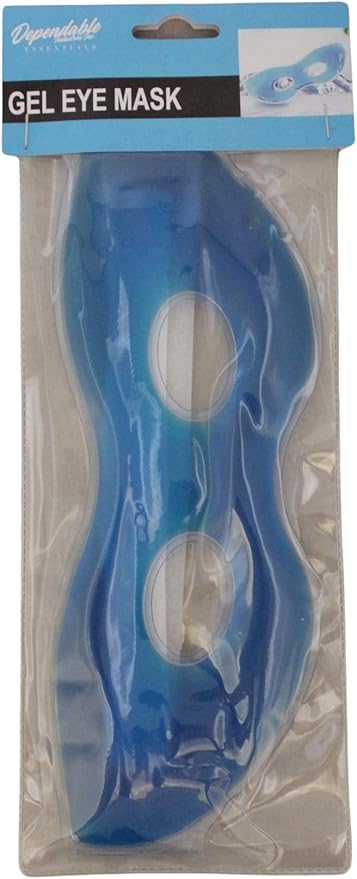 Adjustable Strap Soothing Therapeutic Gel Eye Mask for Hot or Cold Relief - Ideal for Migraine, Stress, and Puffy Eyes Spa Relieve Stress and Tension Dark Circles, Headaches, Migraines (Blue)