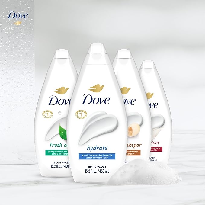 Dove Moisturizing Body Wash, Variety 6-Pack, 15.2 Oz Ea