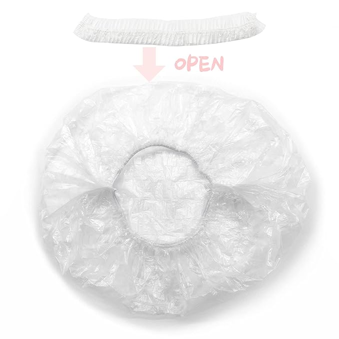 2 PCS Holes Opened Hair Dye Cap Highlight Kit with Hook Silicone Highlighting Cap Smooth Highlights at Home Bleach Reuseable Beauty Hair Care Kits (White)
