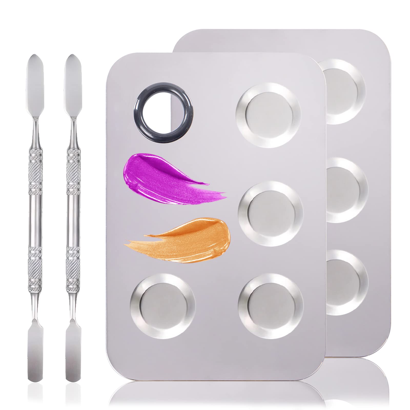 Makeup Mixing Palette, Foundation Makeup Palette Cosmetic Palette Spatula