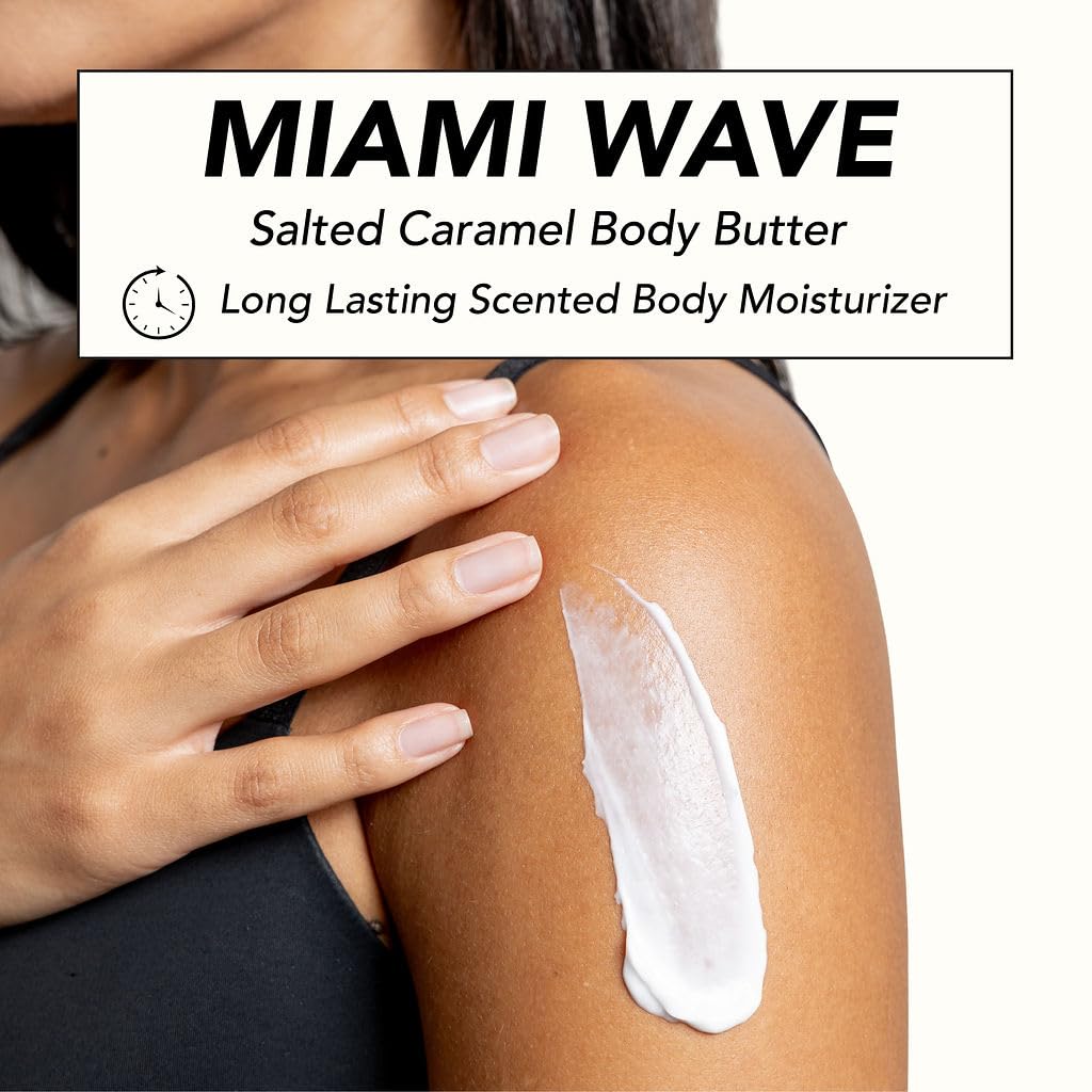 Holler Miami Wave Salted Caramel Body Butter, 5.29 Oz