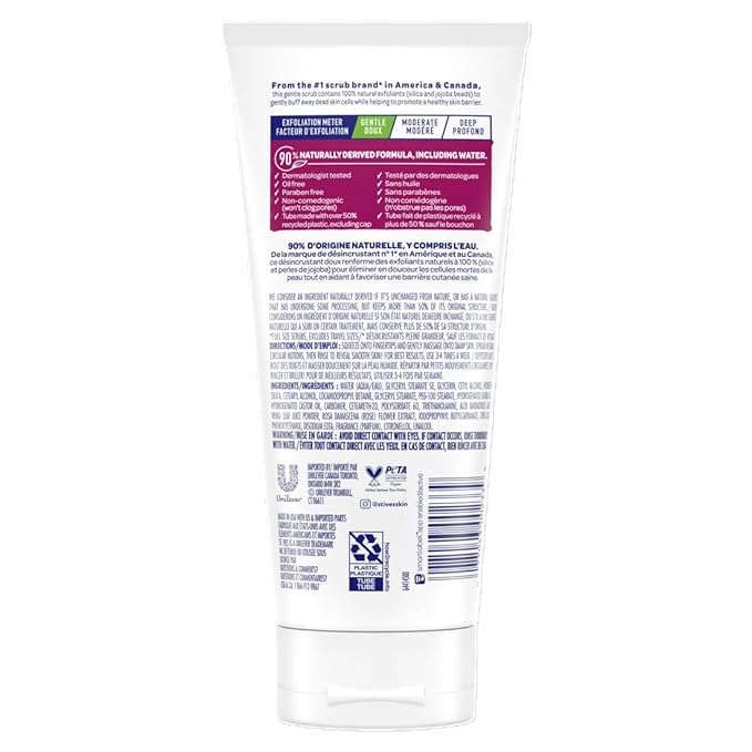 St. Ives Gentle Smoothing Face Scrub, Rose Water & Aloe Vera Exfoliator, Facial Scrub Made with 100% Natural Exfoliants, Paraben Free, Oil-Free, Dermatologist Tested 6 oz, 6 Pack