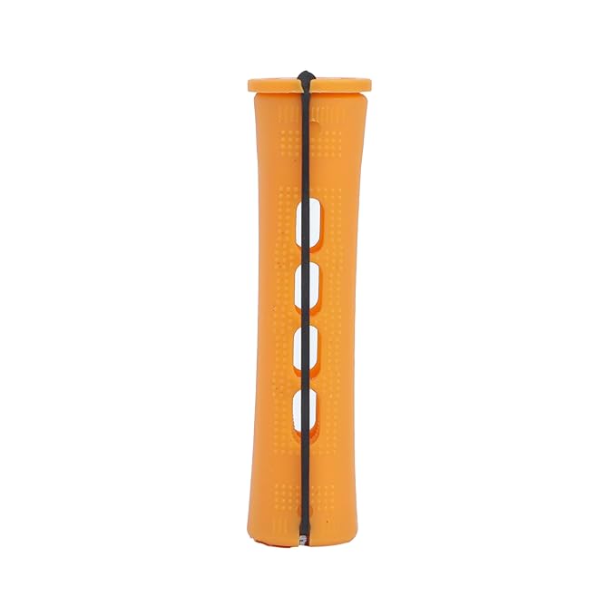 Perm Rods Set for Natural, Long, and Short Hair - Plastic Cold Wave Rods for Women's Hair Curling and DIY Hairdressing (20pcs Orange)