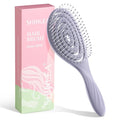 SHINLEA Detangle Hair Brush, Detangling Wet & Dry Spiral Hairbrush for Women, Men, Kids, Vented Detangler for Blow Drying, Glide Through Tangles For All Hair Types (Purple)
