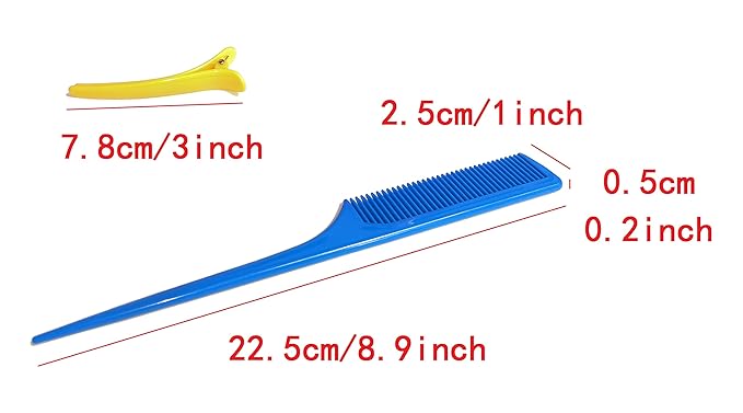 Kamay's Hair Rollers Curlers Rollers With 12 Duckbill Sectioning Clips 1 Comb Used for Hair Styling Self Grip Rollers(12PCS 48mm 1-1/2")