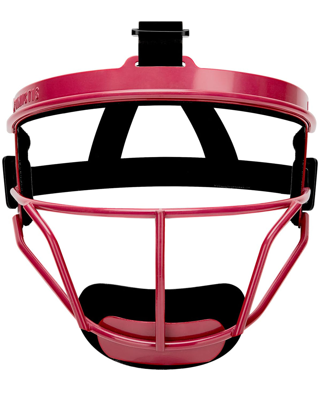 Dinictis Softball Face Mask, Lightweight, Comfortable, with Wide Field Vision, Durable and Safe Face Guards, Premium Protective Softball Fielder's Mask-Red-Adult(L)