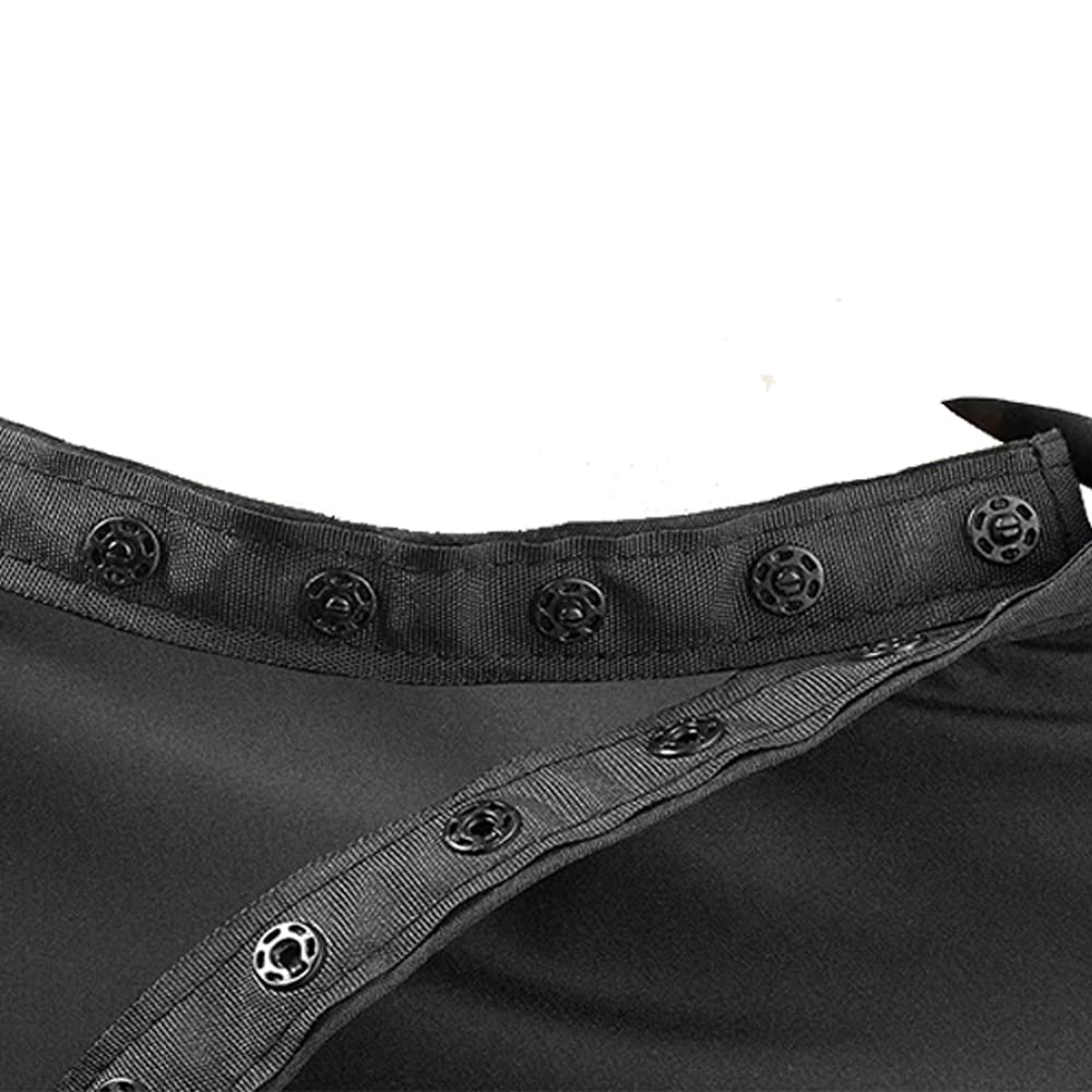 Black Waterproof Hair Salon Cape Professional Barber Cape with Metal Snap Closure Hair Cutting Cape (Black-15 Pack)