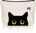 Girlly Black Cat Makeup Bag For Cat Mom Gift: Cute Kitty Cosmetic & Toiletry Pouch For Girls & Womens, Sisters, Friends.Ideal Black Cat Lover Gifts for Travel, Birthday, Christmas.