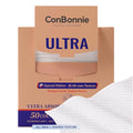 Conbonnie Clean Face Towels XL, Thickened Design with New Textured, 10"×12" Biobased Facial Towels, Disposable Face Towelette, Makeup Remover for Skin Care, Clean Skin, 50 Count (1 Pack)