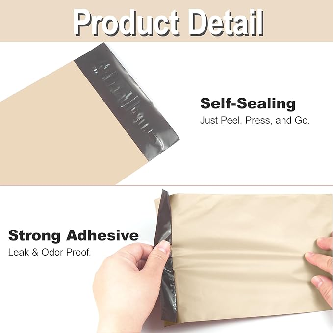 100 PCS Sanitary Napkin Disposal Bags, Feminine Hygiene Disposal Bags for Tampons and Pads, Block Odors, Self-Sealing Seals, 10.6 * 5.9 Inch (Apricot Color)