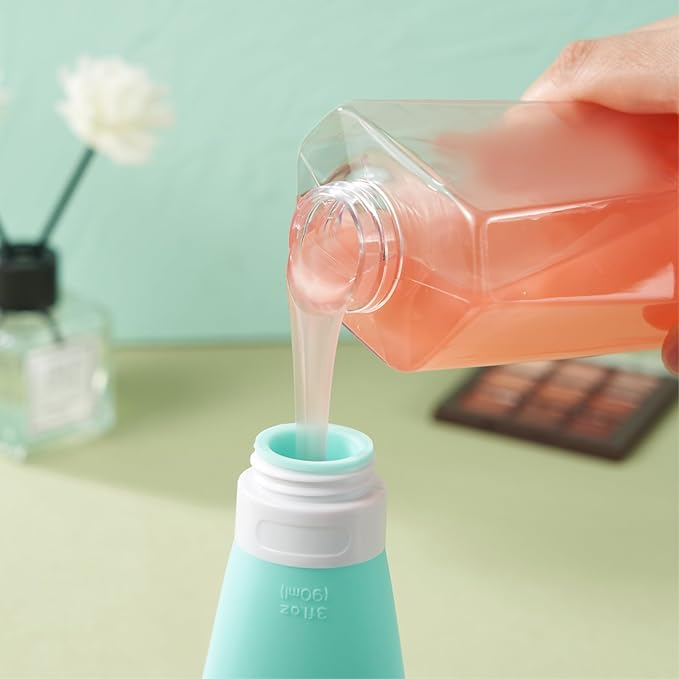 INSFIT Travel Bottles - TSA Approved 3oz Leak Proof Containers for Toiletries, BPA Free Refillable Accessories 4 Pack