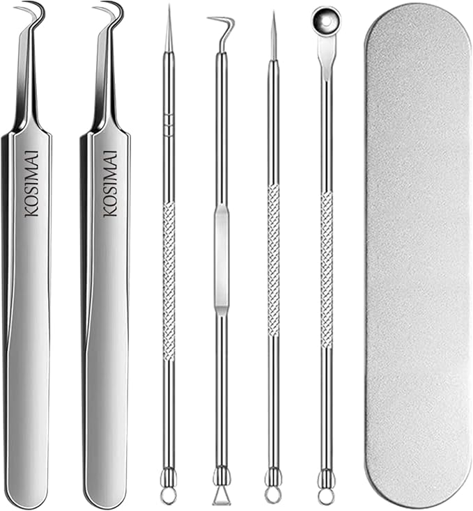 Kosimai Black Head Remover for Face Tool Professional Pimple Popper HD Camera,30 Times Magnification 1080P, (Tool kit)