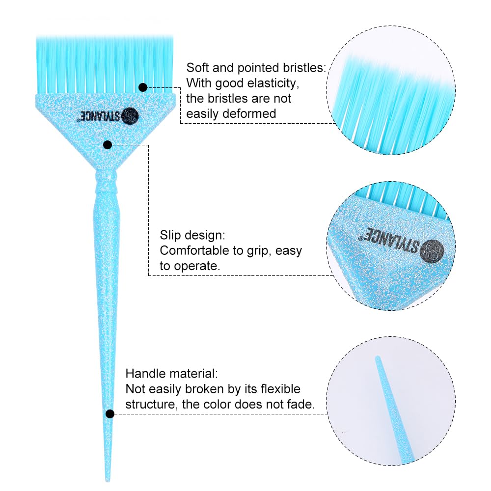 STYLANCE Hair Color Brush Set, Hair Coloring Brushes for Hair Styling Salon Home DIY Barber