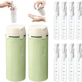Eadwe 2026 New 4 in 1 Travel Dispenser Bottle, 4 Pack 30ML Travel Bottles for Toiletries, Leak Proof Travel Size Containers, Portable Containers for Shampoo Lotion Conditioner Cream (Green*2)