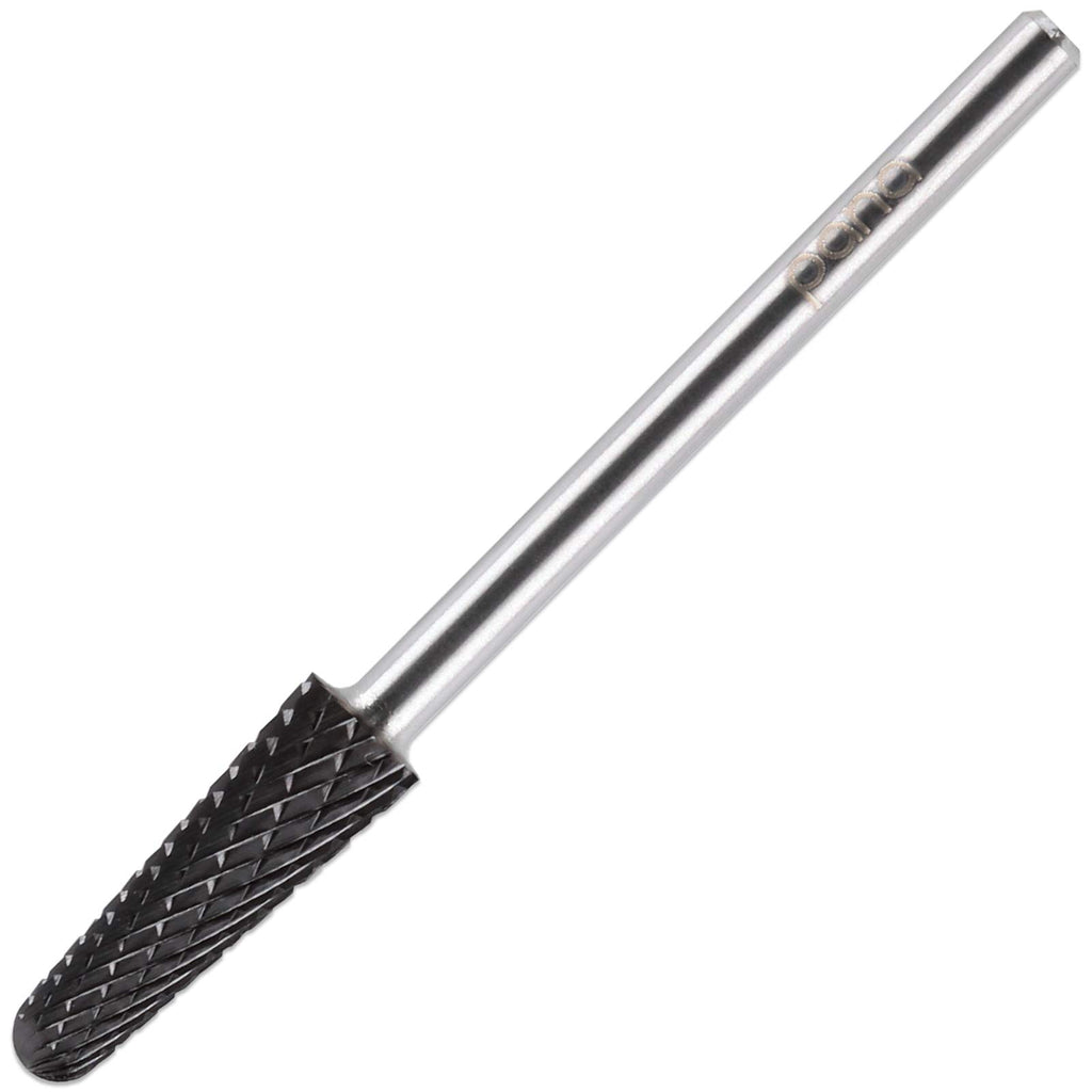 PANA USA Professional 3/32" Shank Size - Cone Shape Carbide Bit - Nail Drill Bit for Manicure Pedicure Tools Dremel Machine (Coarse, DLC Black)