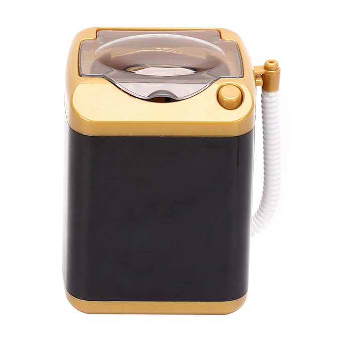 Washing Machine,Mini Electric Mini Washing Machine for Make up Brushes, Simulation Plastic Automatic Quick Drying Cleaning Machine for Women Girls for Sponge Powder Puff Toy