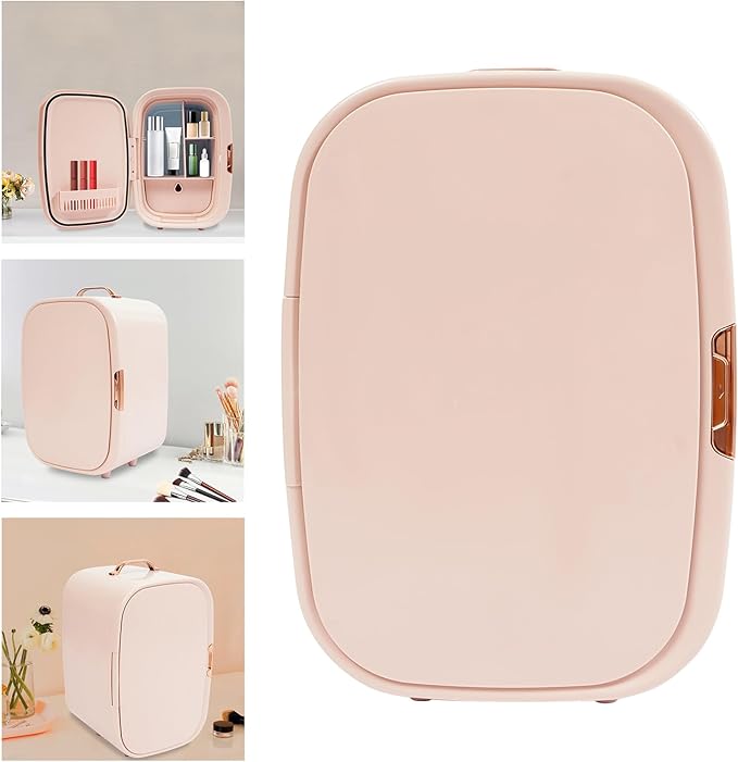 BBinmine Cosmetics Refrigerator, Skincare Fridge 12 Liter, Beauty Fridge for Comestic Storage Constant Temperature: 4-60℃/39.2-140℉