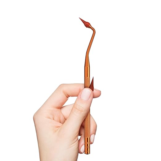 GUM Stimulator Permanent Handle with Rubber Tip, Long-Handled Stimulator & Plaque Remover for Teeth Health, 1 Handle + 2 Refill Packs