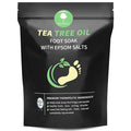 Tea Tree Oil Foot Soak with Epsom Salt, Foot Bath Salt for At-Home Pedicure, Refreshing Foot Soak for Tired Feet, Botanical Oil Blend, 16 oz