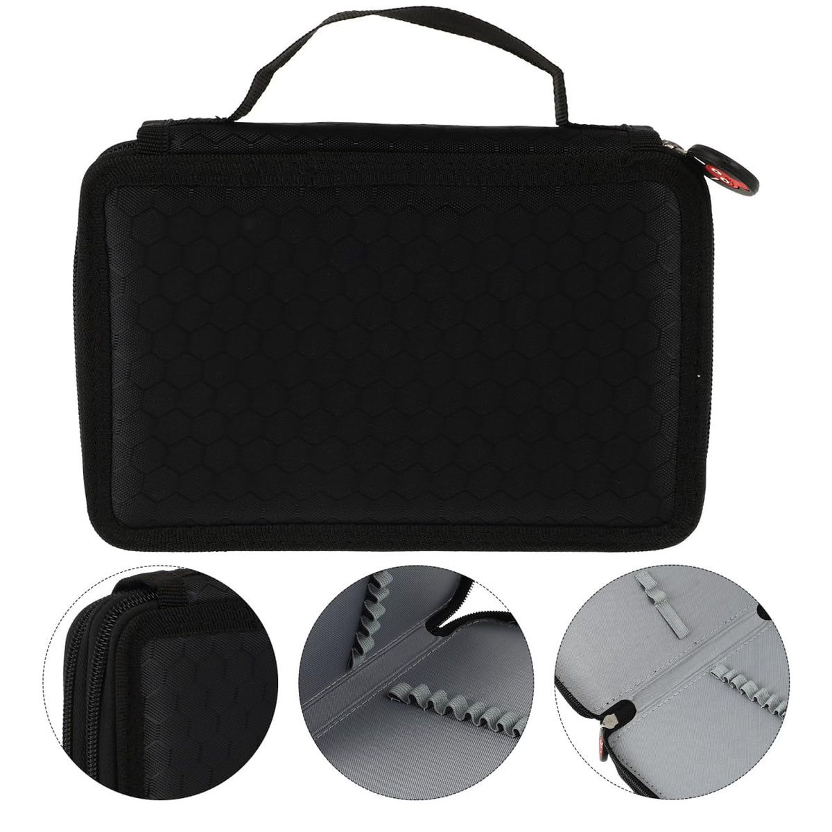 DOITOOL Nail Brush Organizer Case, Travel Manicure Bag, Holds 35 Brushes
