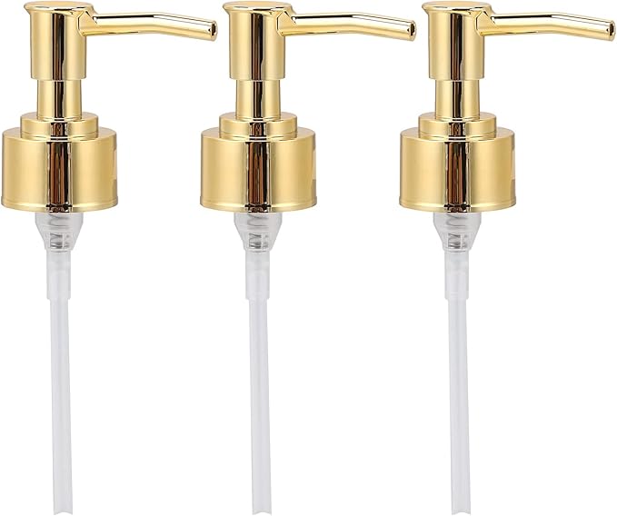 Perfume Bottle Pump Shampoo and Conditioner Bottle Nozzle Shower Gel Bottle Spray Nozzle Kit ABS Material with 360 Degree Rotation for Soap Lotion Massage Oil Bottle Accessory