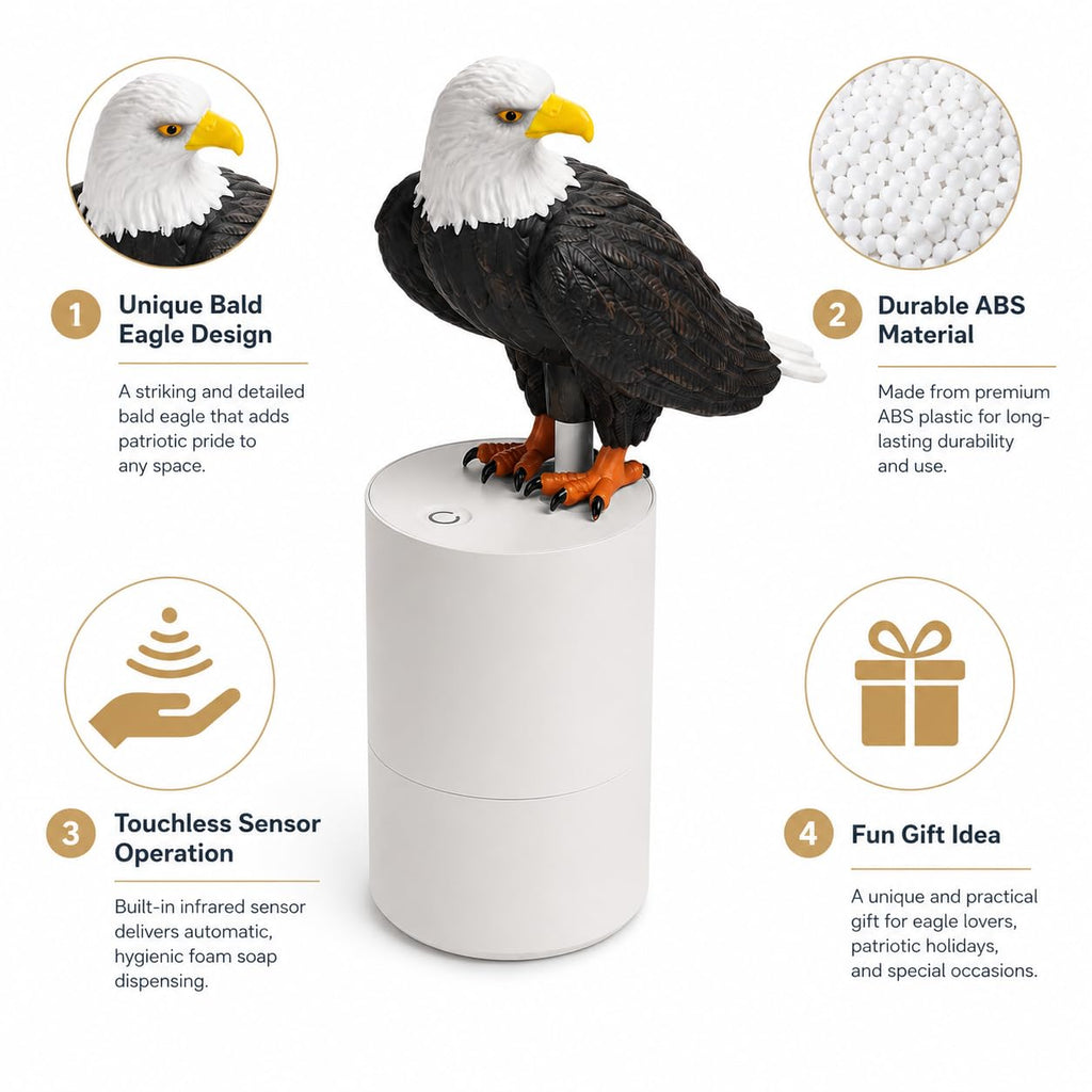 Bald Eagle Automatic Foam Soap Dispenser for Bathroom Kitchen
