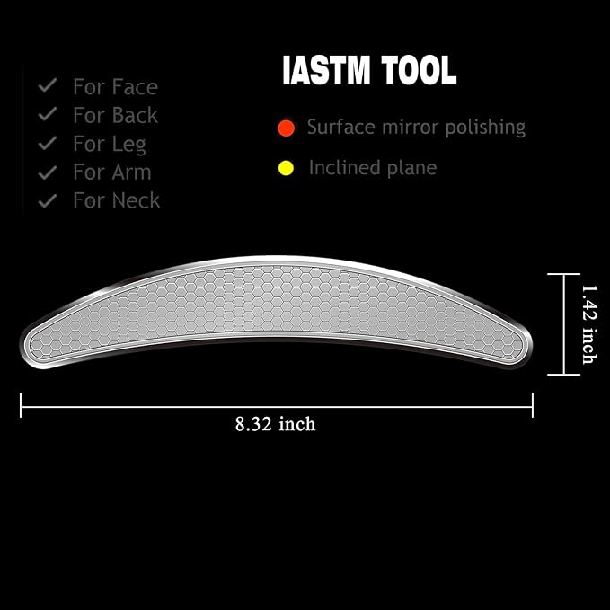 BYYDDIY 3 in 1 304Stainless Steel Muscle Scraper Tools Set,Scraping Massage Tools for Physical Therapy,Derma Edge Massage Tool & GuaSha Massage Scraper Tool,IASTM Tools,Guasha Tool for Body