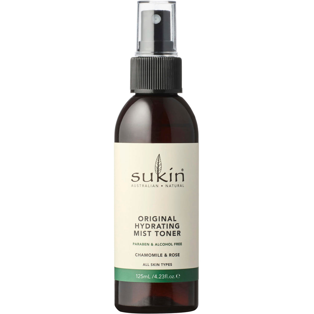 Sukin Original Hydrating Toner, Face Mist – Refreshing Chamomile & Rose Water Spray for Face, Beauty & Personal Care Essentials, 4.23 Oz
