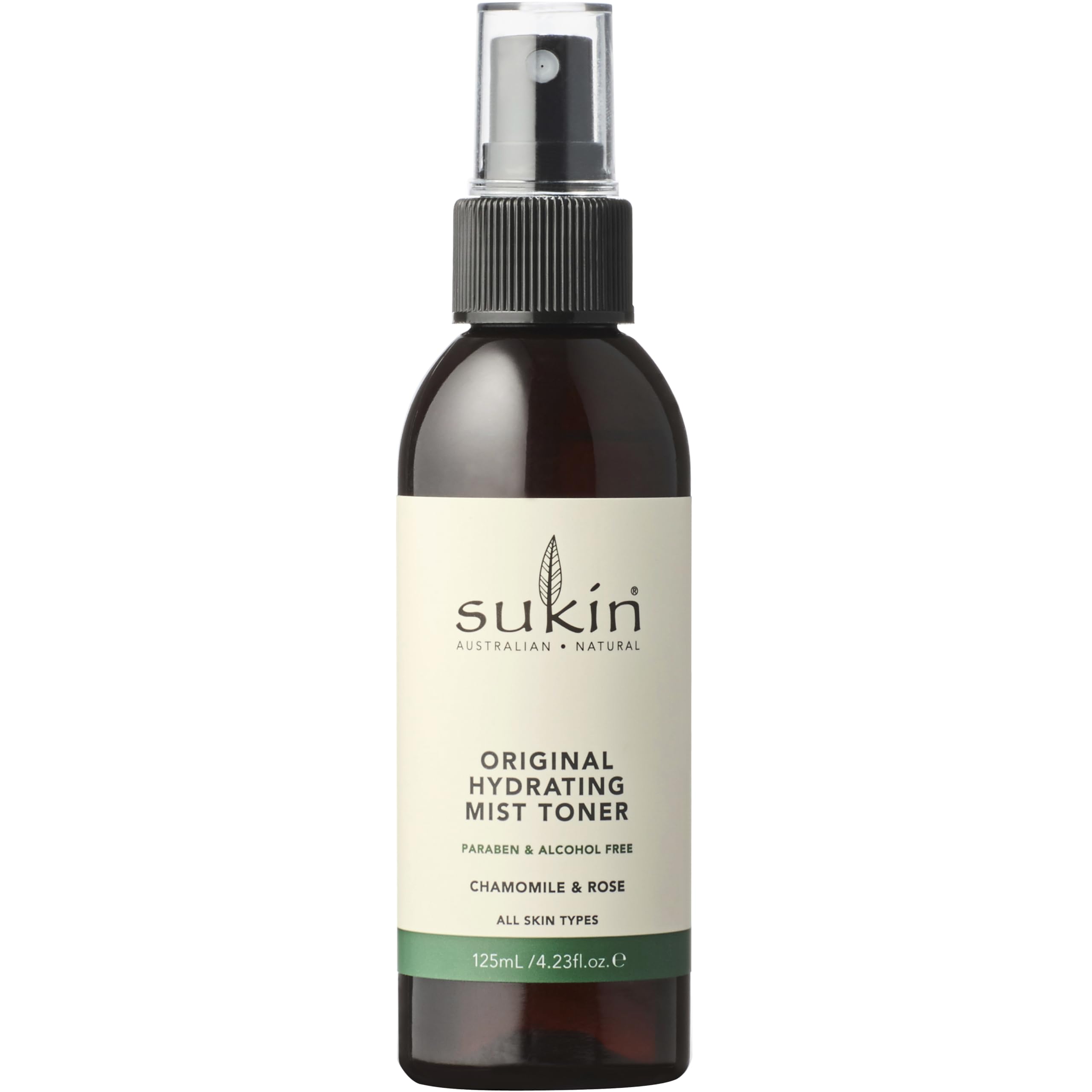 Sukin Original Hydrating Toner, Face Mist – Refreshing Chamomile & Rose Water Spray for Face, Beauty & Personal Care Essentials, 4.23 Oz