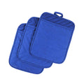 Anyi Pot Holders for Kitchen Heat Resistant, Cotton Hot Pads for Counter Table, Purple Kitchen Pot Holders with Pocket