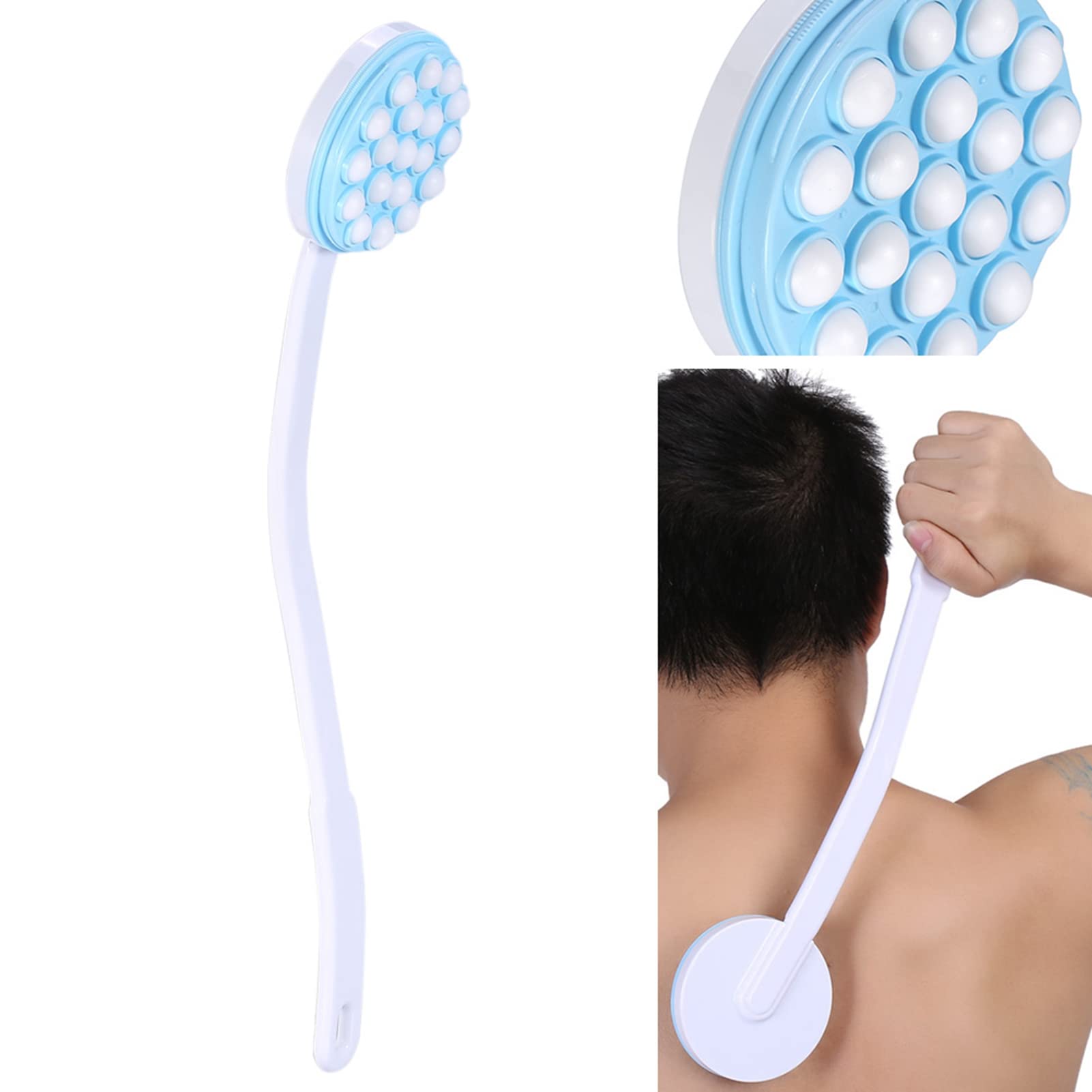Back Lotion Applicator and Massager, Handheld Self Moisturizer Cream Lotion Applicator, Body Leg Bath Lotion Applicator For Back Brush Massager Massaging Tool