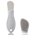 YUSAGO Multifunctional Face Washing Brushes,2 in 1 Pore Cleaning Brush & Blackhead Scraper,Pimple Extractor for Women Men,Face Scraper Skin Spatula,Pore Scrubber for Deep Cleansing.(Gray)