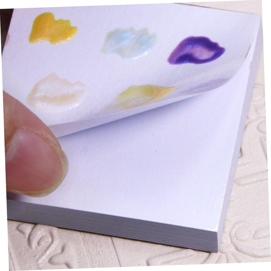 Beaupretty 100pcs Disposable Nail Art Palette Hand Makeup Mixing Palette Manicure Art Palette for Foundation Eyeshadow Cremes Powders