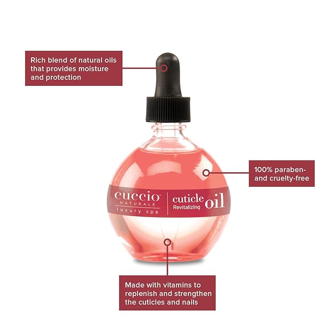 Cuccio Naturale Pomegranate & Fig Revitalizing Cuticle Oil, Lightweight Fast-Absorbing Hydrating Nail & Cuticle Conditioner, Cold-Pressed Oils + Vitamin E, 2.30 Fl Oz