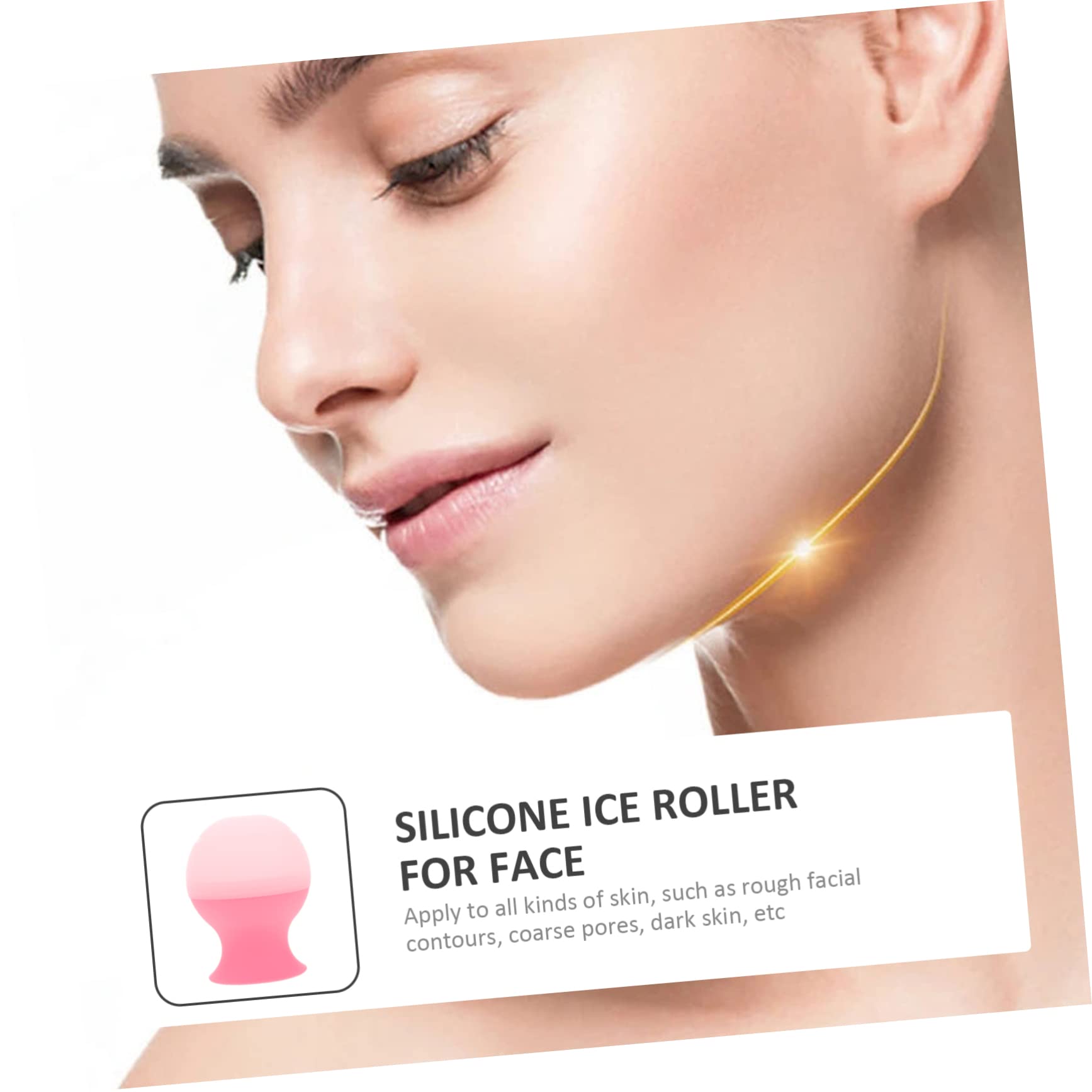 NOLITOY Silicone Ice Face Massager for Puffiness Relief and Skin Care Compact Cooling Tool for Face and Eye for Travel and Home Use Made from Silicone