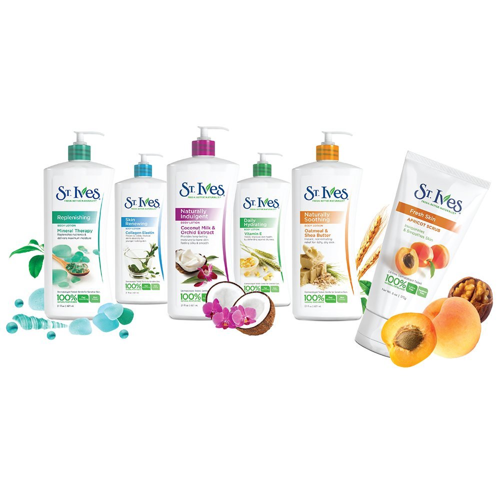 St. Ives Nourish & Soothe, Oatmeal & Shea Butter Body Lotion 21 Fl Oz