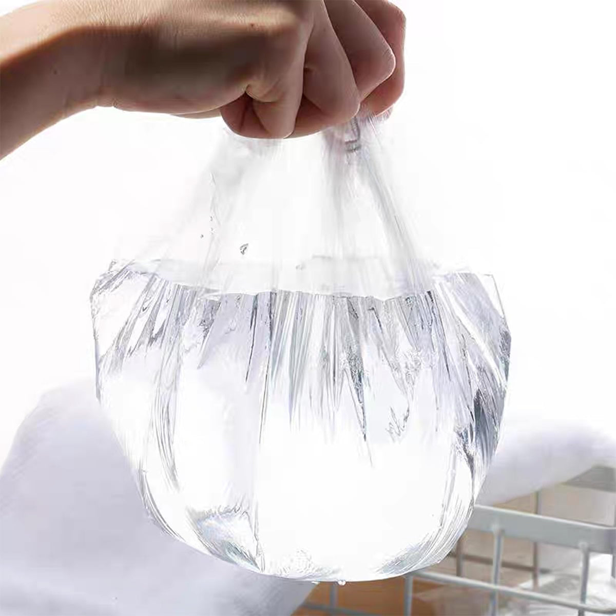 100PCS Disposable Shower Caps, Plastic Clear Hair Cap Large Thick Waterproof Bath Caps for Women & Men Unisex Reusable Travel Essentials for Deep Conditioning, Hair Treatment, Hotel, Spa, and Home Use