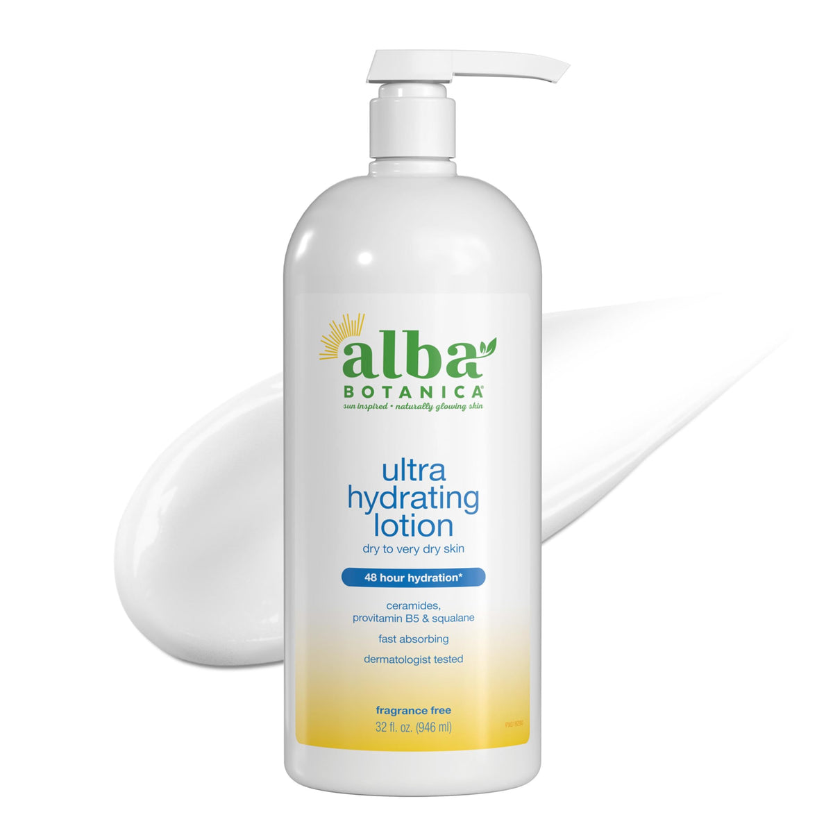 Alba Botanica Daily Moisturizing Lotion, Sensitive Skin, Fragrance Free, 32 Oz (Packaging May Vary)