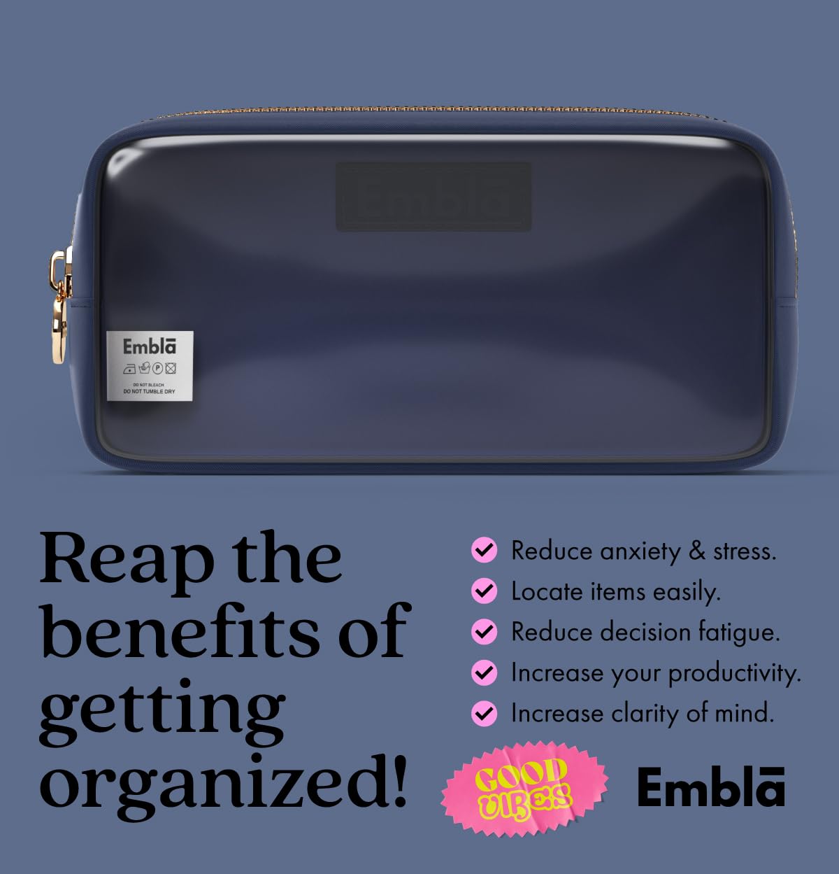 Makeup Bag for Women, Travel Cosmetic Organizer, Waterproof Toiletry Pouch