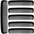 (6 Pack) 5" Pocket Hair Comb Beard & Mustache Combs for Men's Hair Beard Mustache and Sideburns