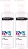 Neutrogena Makeup Melting Refreshing Jelly Cleanser, 7% Emollient-Vitamin Complex, Gentle Face & Eye Makeup Remover to Melt Stubborn Makeup, Cleanse & Condition Skin, Oil-Free, 6.3 fl. oz (Pack of 2)