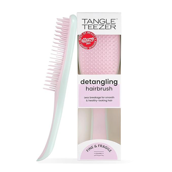 Tangle Teezer Fine Ultimate Detangler Brush for Fine Hair, Pink & Mint