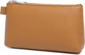 PU Leather Makeup Simple and Convenient Handbag Small Exquisite Storage Bag (PU/Ochre)