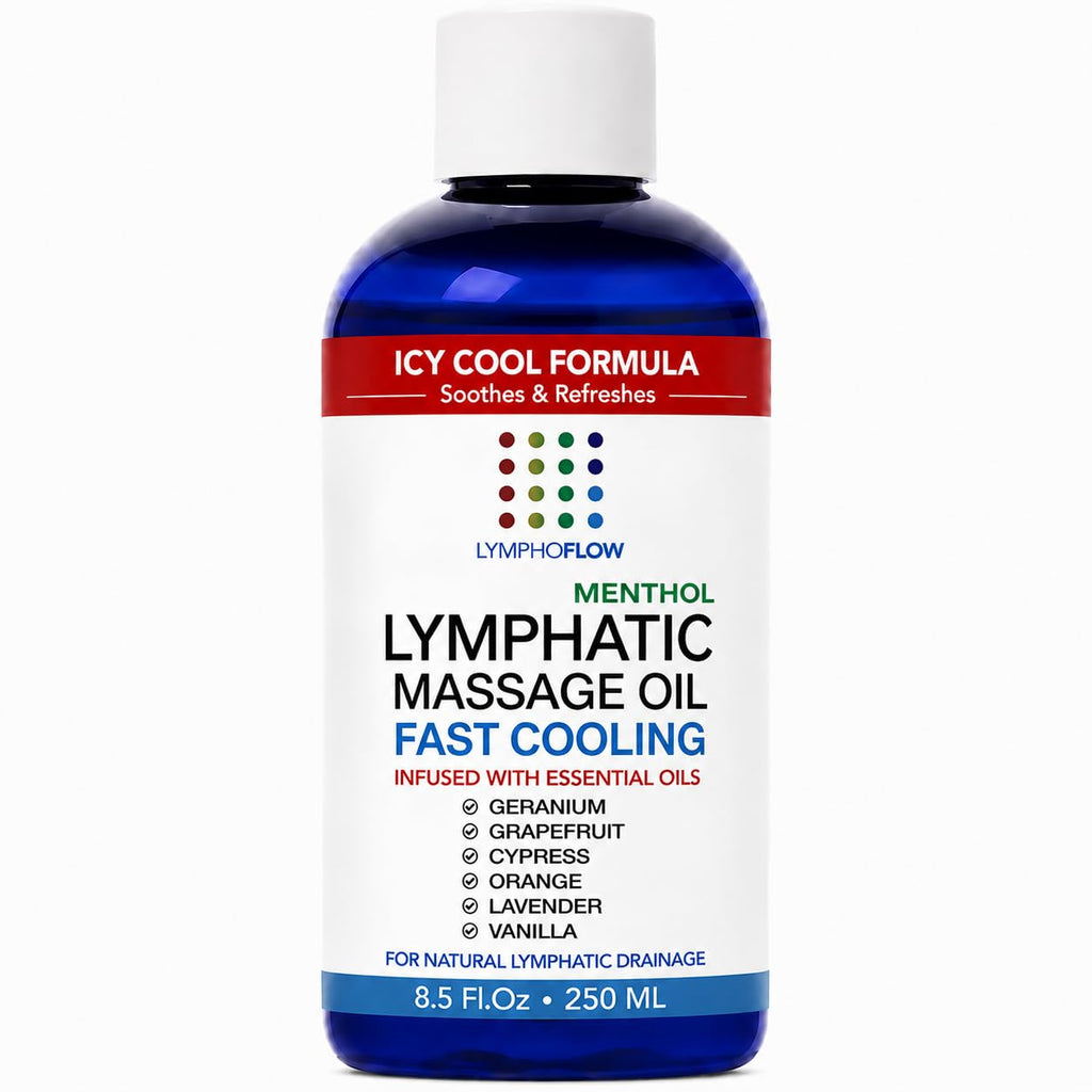 Bruizex Lymphatic Drainage Massage Oil with Arnica & Menthol for After Procedure Body Care & Lymphatic Drainage Massager, Liposuction, 360 Lipo, BBL, Tummy Tuck Body Massage, Cooling Formula - 8.5 Oz