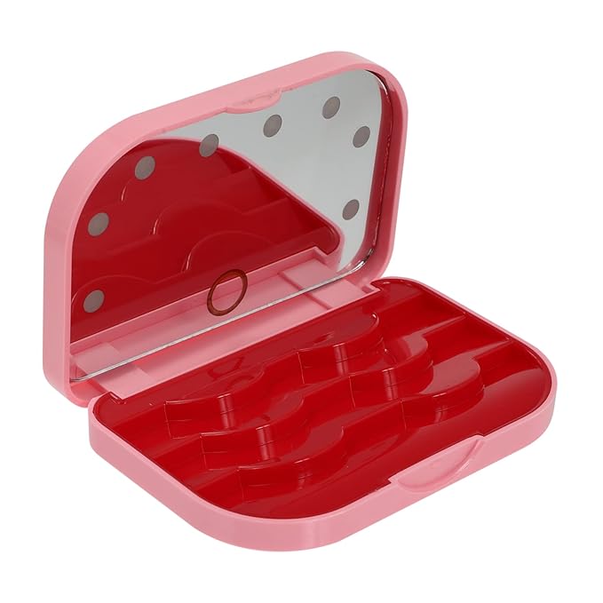 OSOLADY Led Eyelash Storage Box Portable Lash Holder Light Eyelash Case for Travel