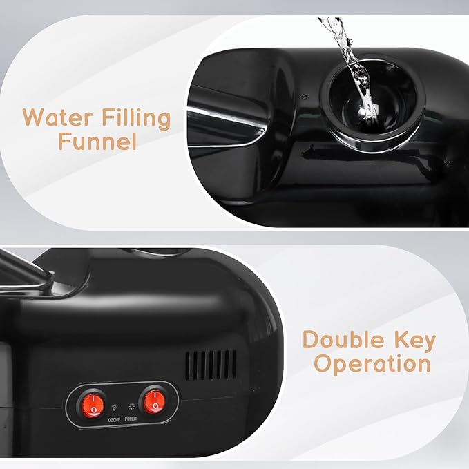 Winado 2 in 1 Facial Steamer with 5X Magnification Light, Deep Cleaning