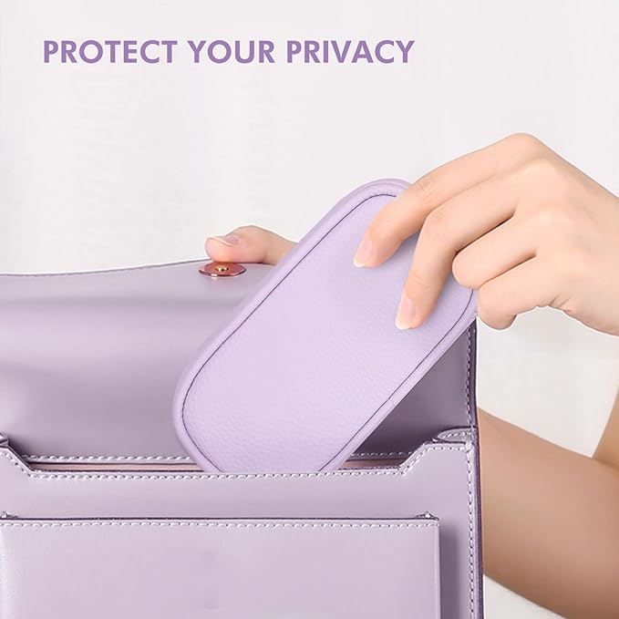 Tampon Holder for Purse, Portable Period Bag with Handle,Travel Pads Tampons Pouch, Pu Leather Small Tampon Organizer Case for Feminine Products, Waterproof Period Bags for Women