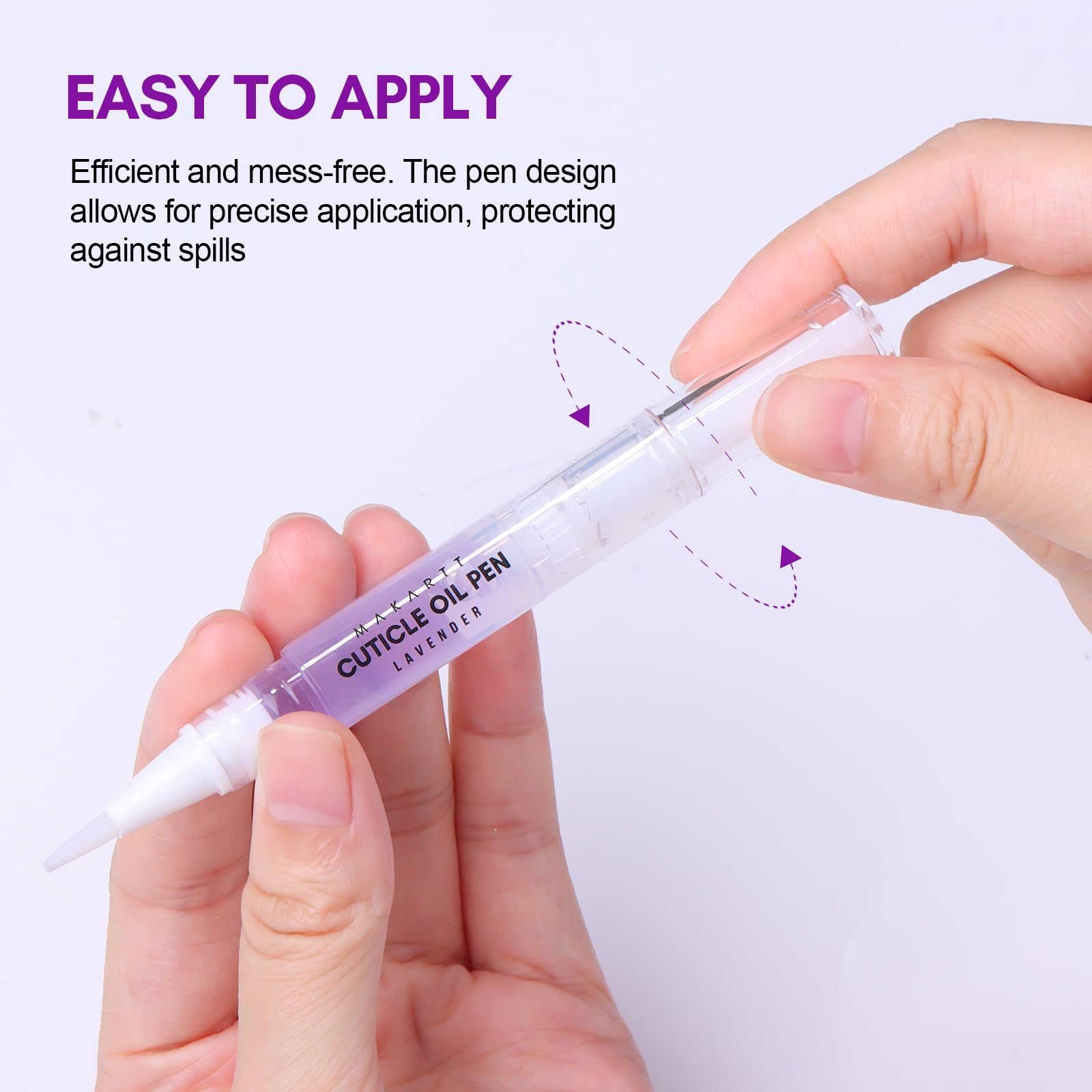 Makartt Cuticle Oil Pen Nail Care: Repair and Softener with Vitamin E, Moisturizer Kit for Acrylic Nails, Art Accessory for Manicure and Pedicure, DIY Home Salon Use