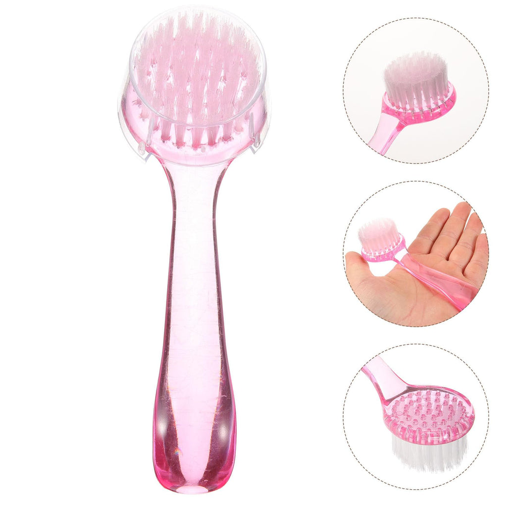 ULTNICE Sheep Horn Facial Brush 4-Pack Manual Face Cleaning Brush Set with Soft Bristles for Deep Pore Cleansing and Blackhead Removal Compact 5.1X1.6 Inch for Wet and Dry Skin Care