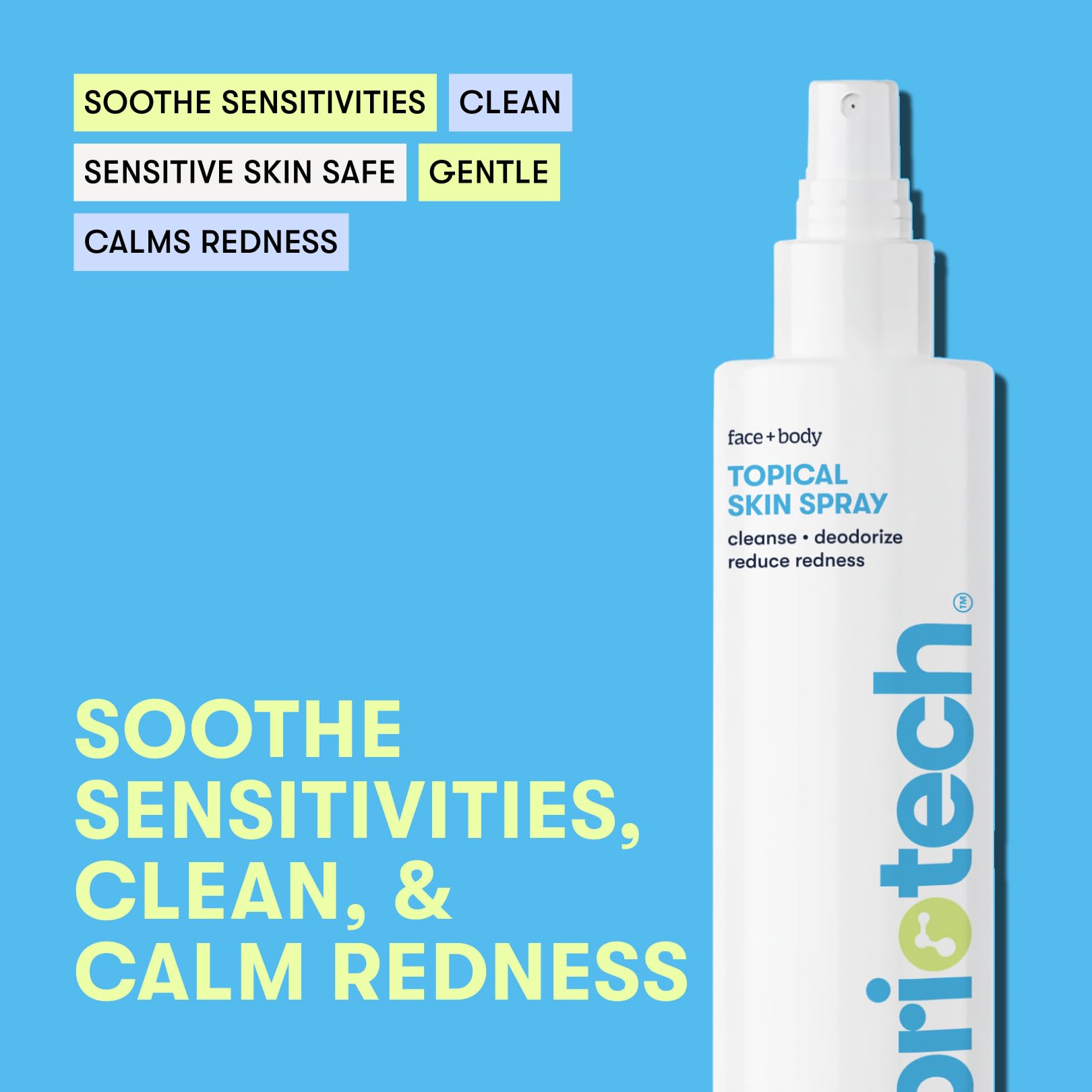 BRIOTECH Hypochlorous Acid Spray for Face and Body, 8.5 oz, 1 Pack